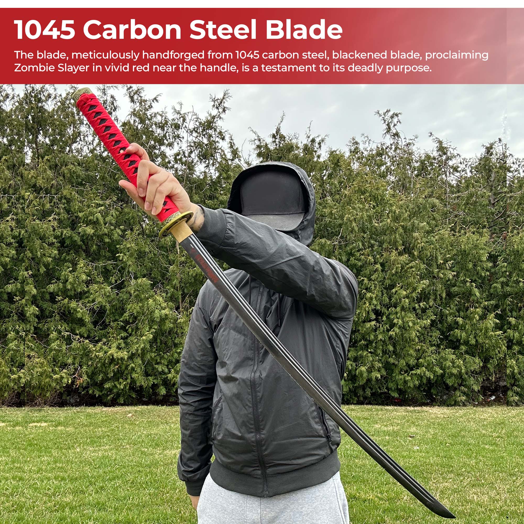 Undead Eradicator Handmade Katana Swords - Tophatter Daily Deals