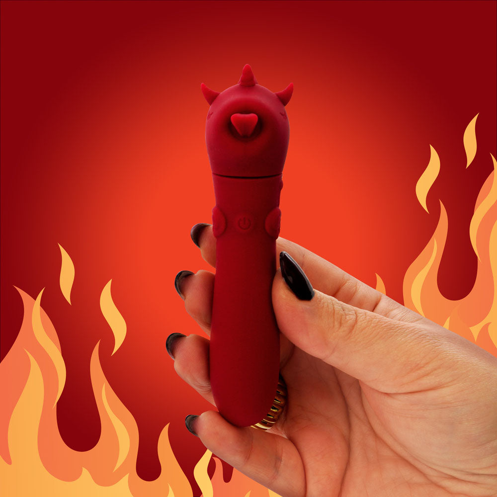 Unihorn Blaze Diablo (Red) – USB Rechargeable Silicone Bullet Vibrator with 10 Speeds > Vibrators > Ladies > Clitoral Vibrators and Stimulators - Tophatter Daily Deals