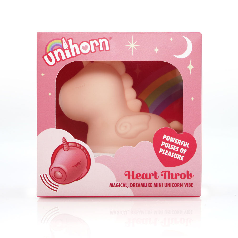 Heart Throb The Pulsing One (Soft Pink) – Mini Vibrator with 10 Speeds and Tongue Motion Patterns > Sex Toys For Ladies > Clitoral Vibrators and Stimulators - Tophatter Daily Deals
