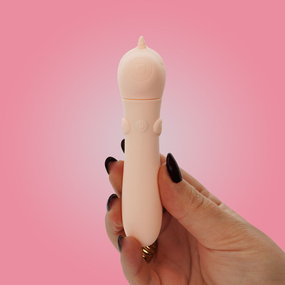Unihorn Heart Throb (Pink) – Compact USB Rechargeable Bullet Vibrator with 10 Speeds > Sex Toys For Ladies > Clitoral Vibrators and Stimulators - Tophatter Daily Deals