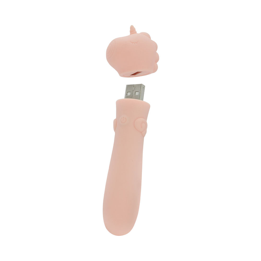 Unihorn Heart Throb (Pink) – Compact USB Rechargeable Bullet Vibrator with 10 Speeds > Sex Toys For Ladies > Clitoral Vibrators and Stimulators - Tophatter Daily Deals