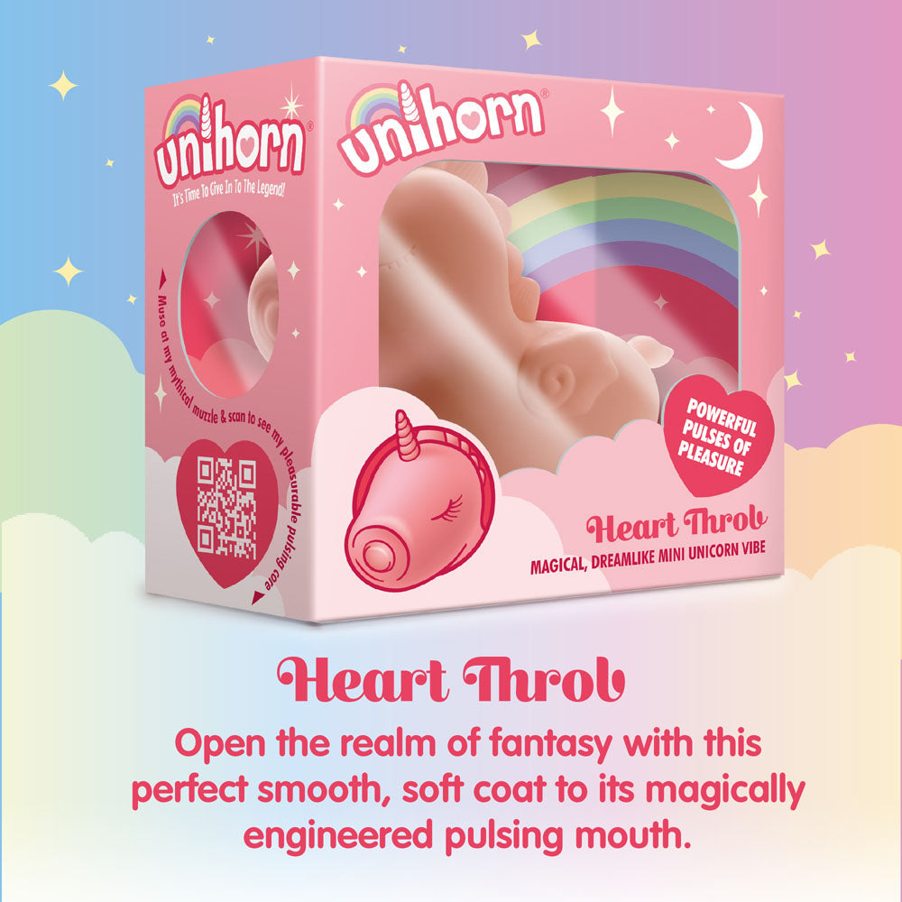 Heart Throb The Pulsing One (Soft Pink) – Mini Vibrator with 10 Speeds and Tongue Motion Patterns > Sex Toys For Ladies > Clitoral Vibrators and Stimulators - Tophatter Daily Deals
