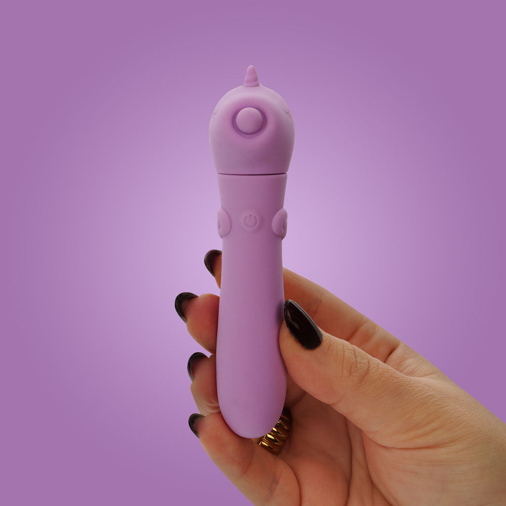 Unihorn Karma Lilac – USB Rechargeable Silicone Bullet Vibrator with 10 Speeds > Vibrators > Ladies > Clitoral Vibrators and Stimulators - Tophatter Daily Deals