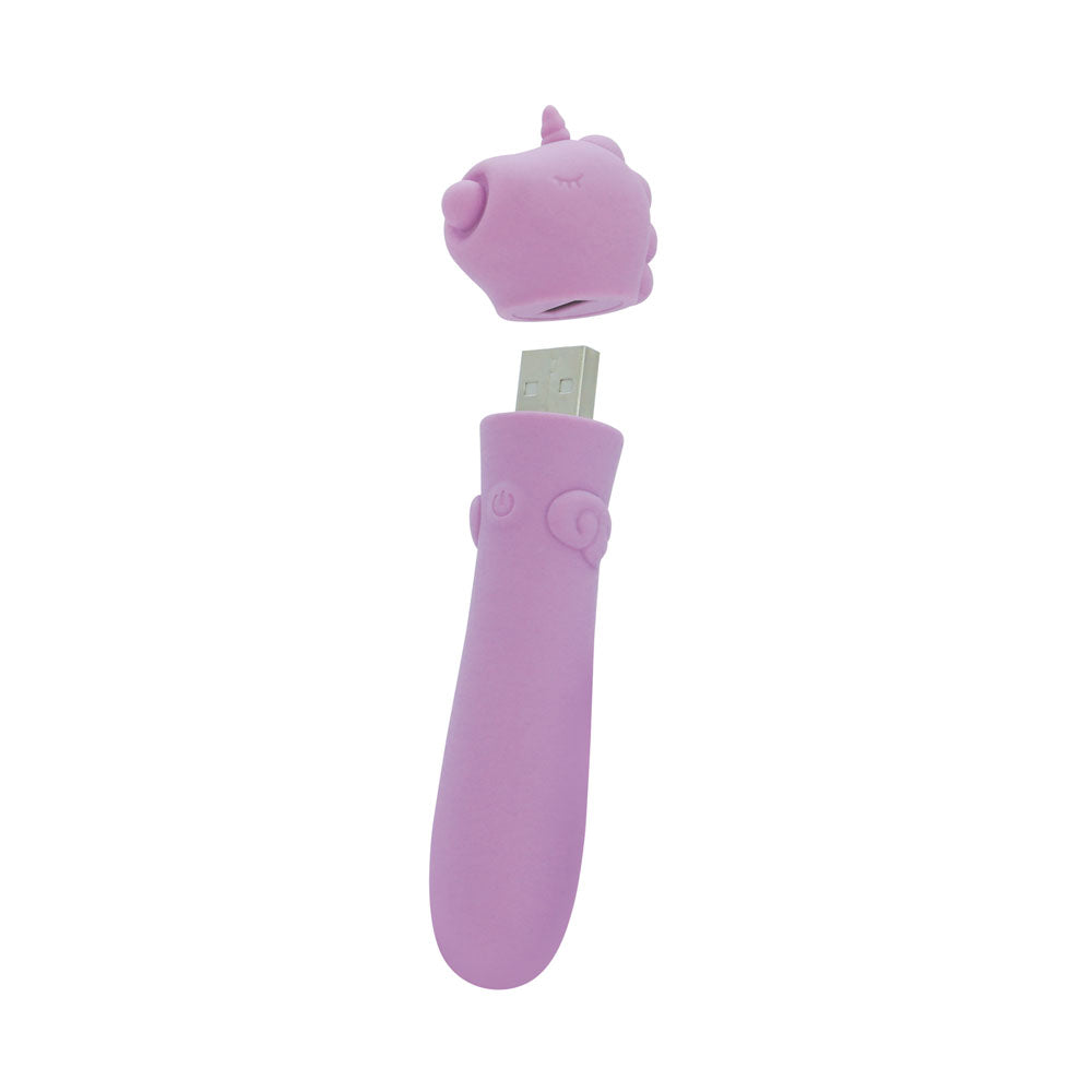 Unihorn Karma Lilac – USB Rechargeable Silicone Bullet Vibrator with 10 Speeds > Vibrators > Ladies > Clitoral Vibrators and Stimulators - Tophatter Daily Deals