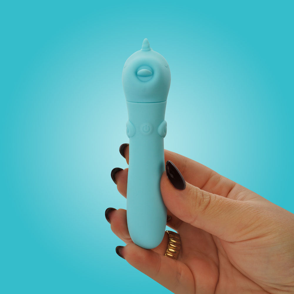 Karma Lilac Unihorn USB (Blue) – Compact Rechargeable Silicone Vibrating Bullet > Vibrators > Ladies > Clitoral Vibrators and Stimulators - Tophatter Daily Deals