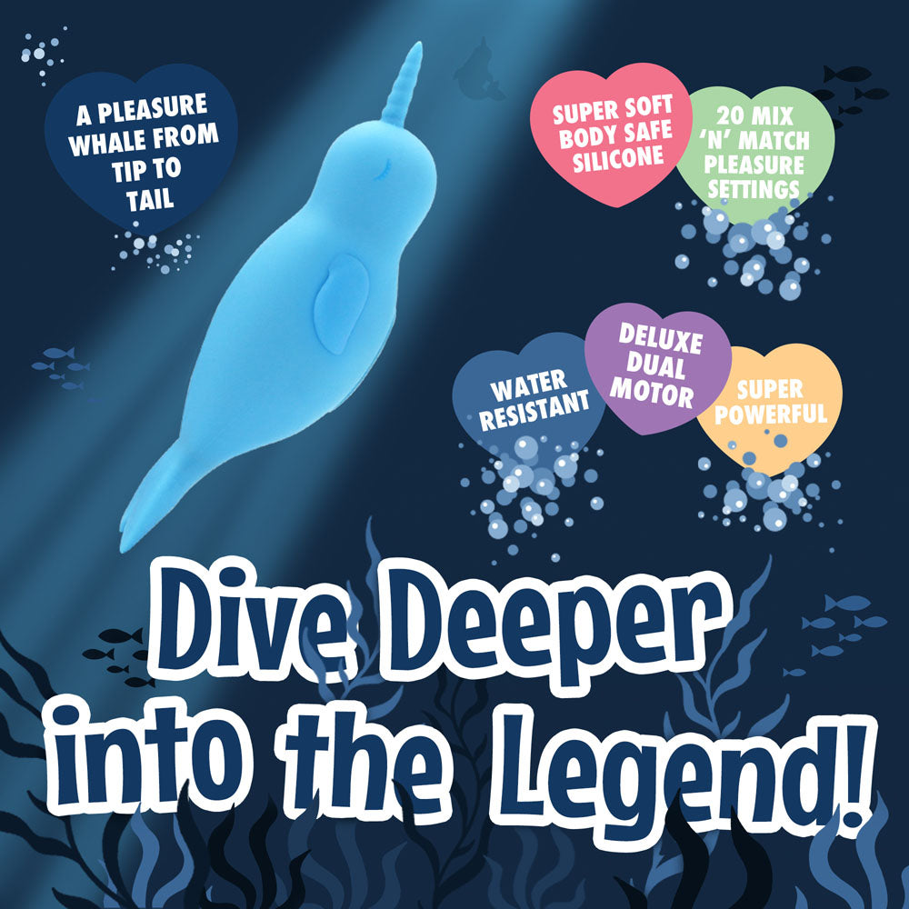 Unihorn of the Sea Neigh Mo Narwhal – Luxury Silicone Vibrator > Vibrators > Ladies > Clitoral Vibrators and Stimulators - Tophatter Daily Deals
