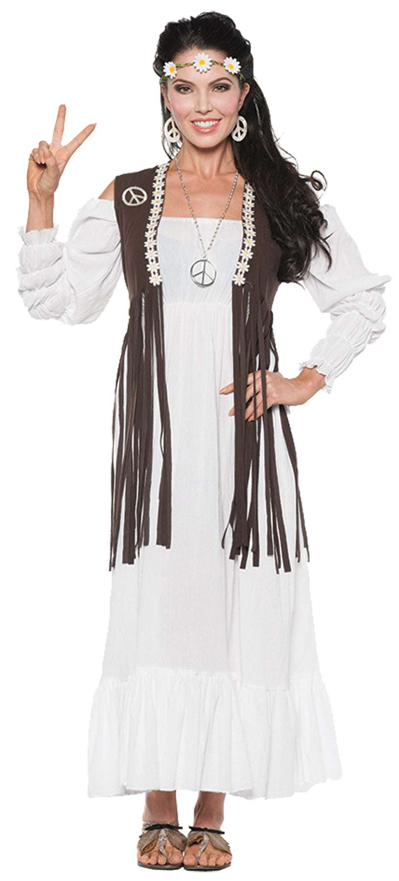 Women's Earth Child Hippie Costume Womens Halloween Costumes - Tophatter Daily Deals