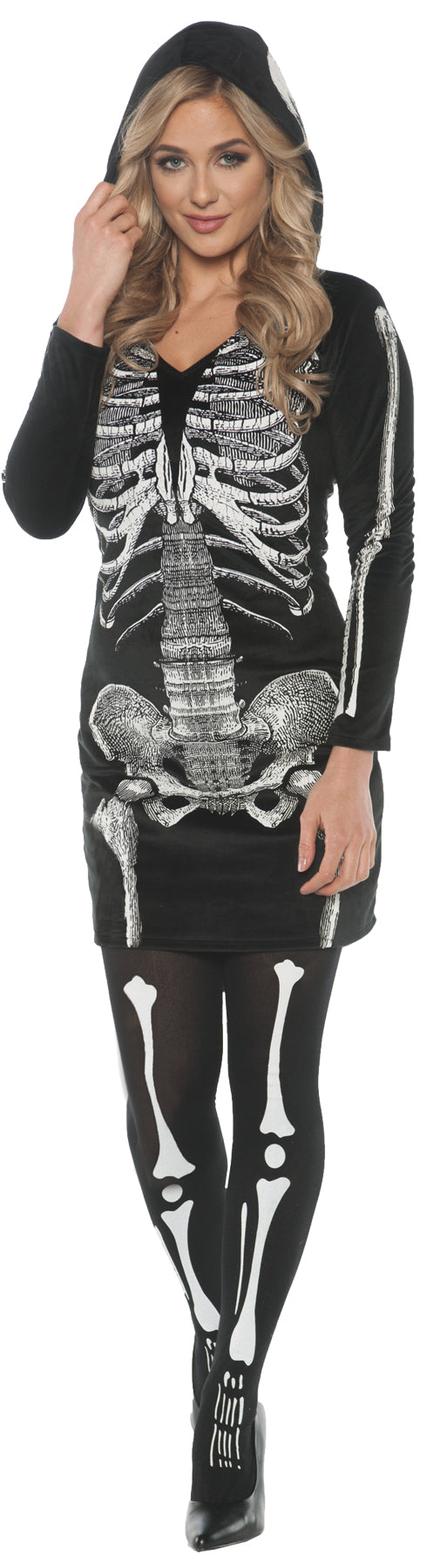 Women's Skeletal Hoodie Dress Halloween Costume Sets - Tophatter Daily Deals
