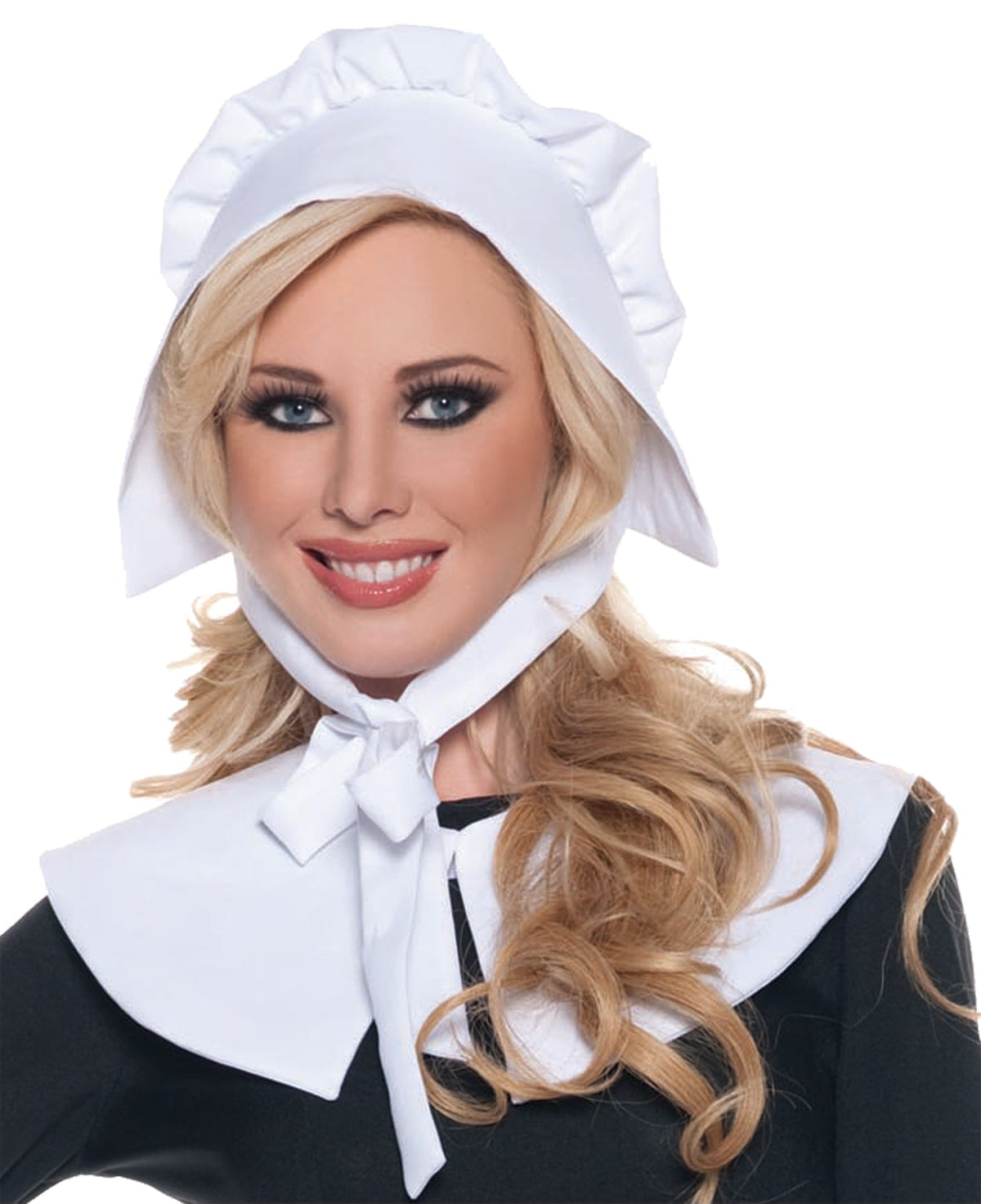 Pilgrim Bonnet & Collar Halloween Hats & Headpieces - Tophatter Daily Deals