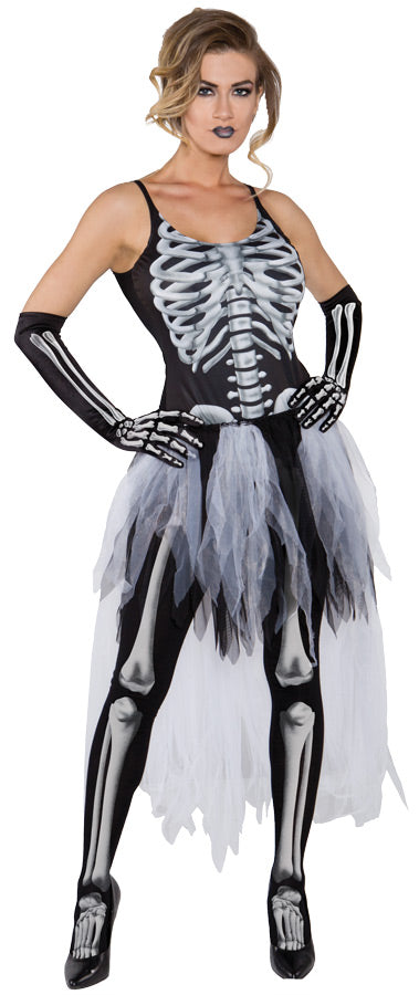 Women's Sexy Skeleton Costume Halloween Skeleton Decorations - Tophatter Daily Deals