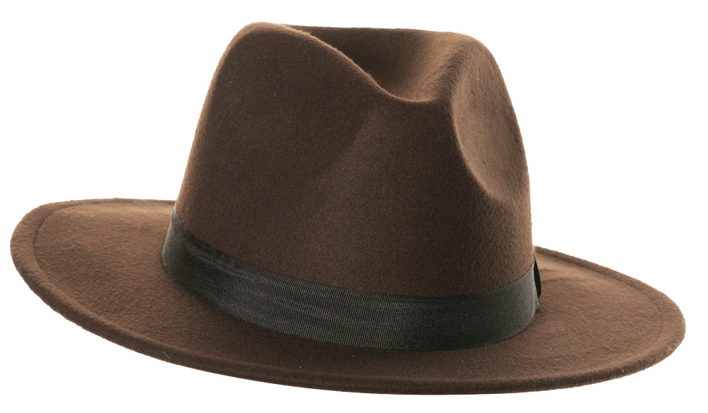 Brown Fedora Hat - Adult Halloween Hats & Headpieces - Tophatter Daily Deals