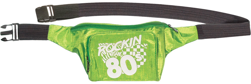 Green 80‚Äôs Fanny Pack - Adult Costume Accessories - Tophatter Daily Deals