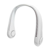 Best Neck Fan UK - Portable Neck Fan Mini USB Rechargeable Lazy Neckband Bladeless Cooler Neck Fan Apparel & Accessories - Tophatter Daily Deals