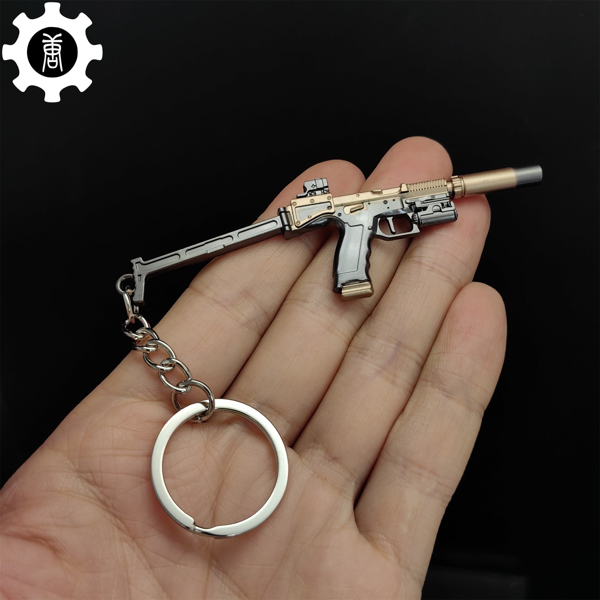 Tiny Re8 USM-AI Gun Model Metal Keychain - Tophatter Daily Deals