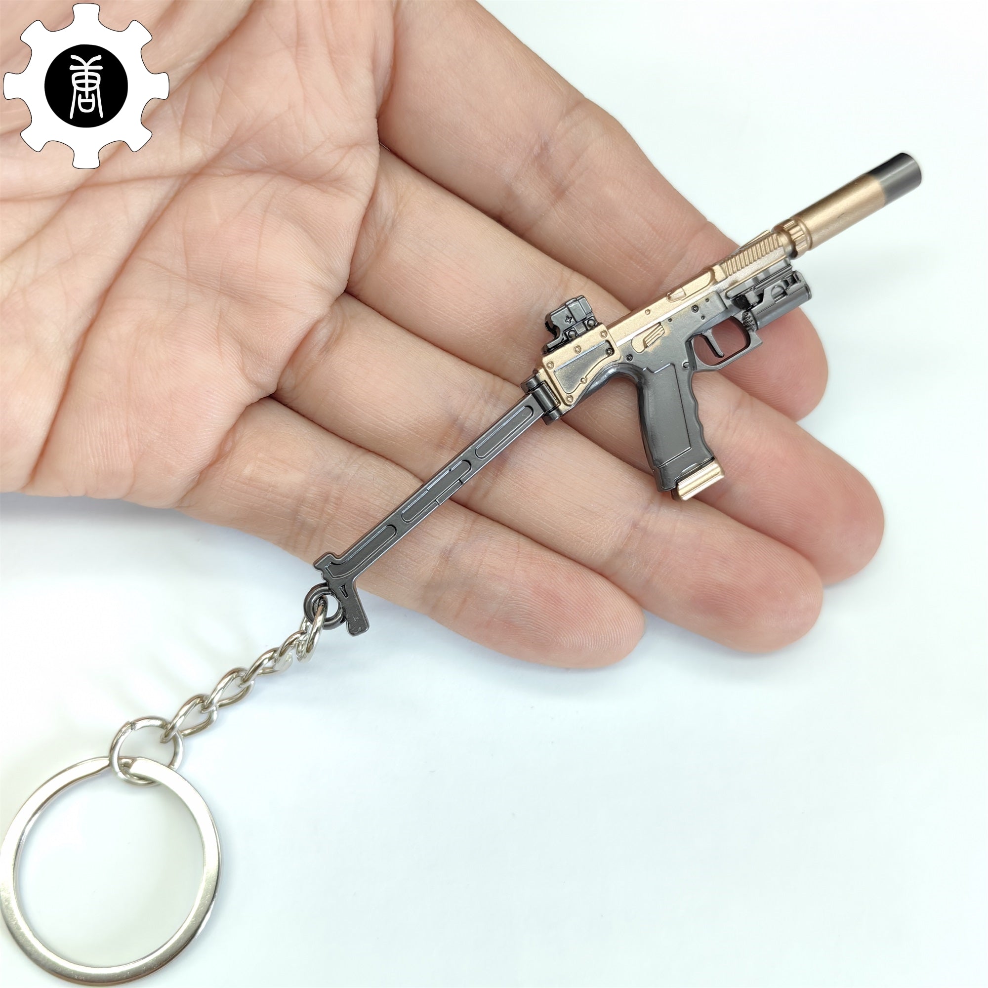 Tiny Re8 USM-AI Gun Model Metal Keychain - Tophatter Daily Deals