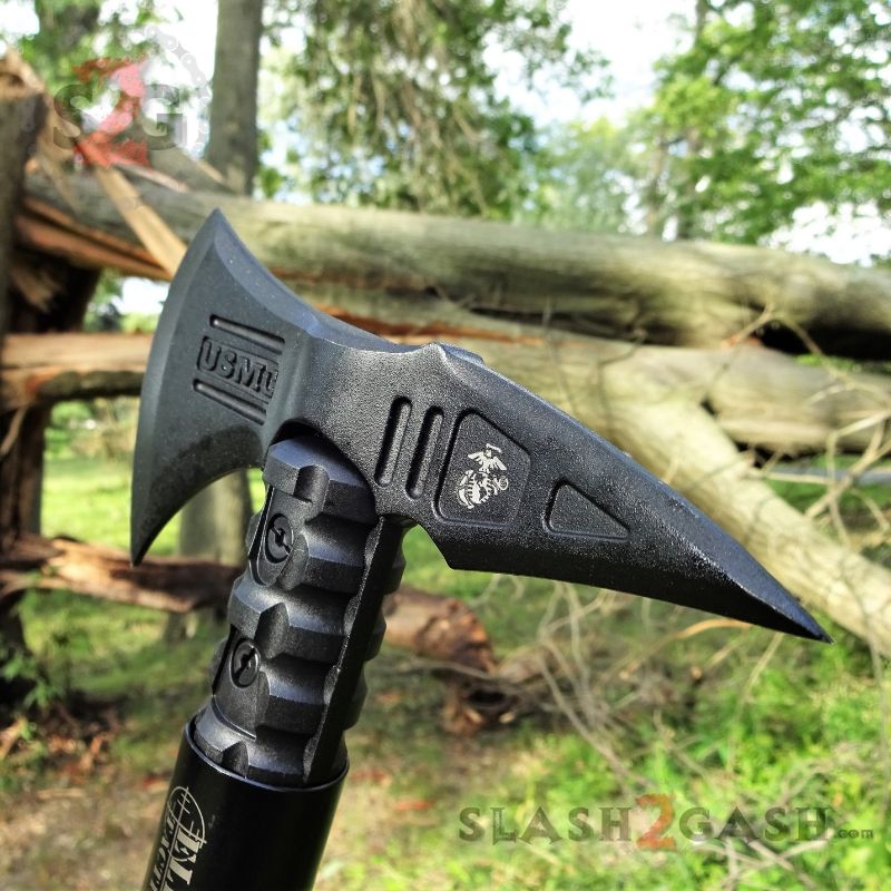 USMC Marines Tactical Tomahawk Elite Throwing Axe w/ Survival Kit Knife-Tomahawk - Tophatter Daily Deals