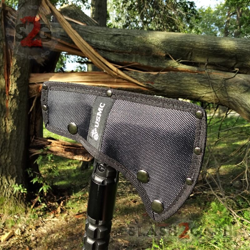 USMC Marines Tactical Tomahawk Elite Throwing Axe w/ Survival Kit Knife-Tomahawk - Tophatter Daily Deals