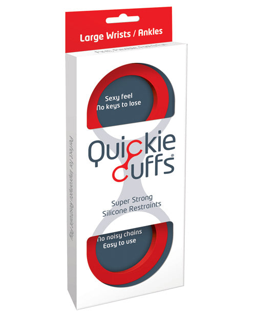 Quickie Cuffs Large Red Cuffs - Tophatter Daily Deals