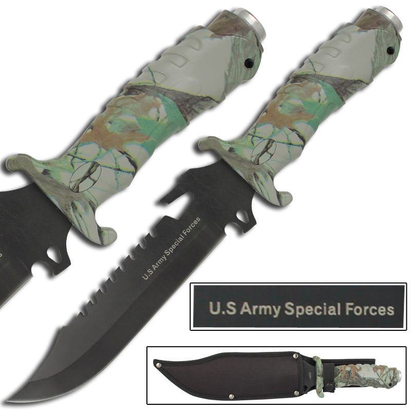 US Army Extrema Survival Combo Knife Collectible Weapons - Tophatter Daily Deals