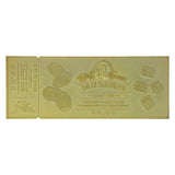 Back to the Future - Limited Edition 24k Gold Plated Biff Tannen Museum Entrance Ticket Collectible Merchandise - Tophatter Daily Deals