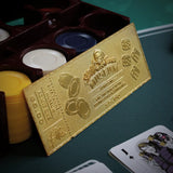 Back to the Future - Limited Edition 24k Gold Plated Biff Tannen Museum Entrance Ticket Collectible Merchandise - Tophatter Daily Deals