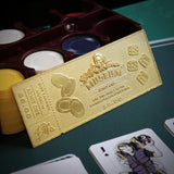 Back to the Future - Limited Edition 24k Gold Plated Biff Tannen Museum Entrance Ticket Collectible Merchandise - Tophatter Daily Deals