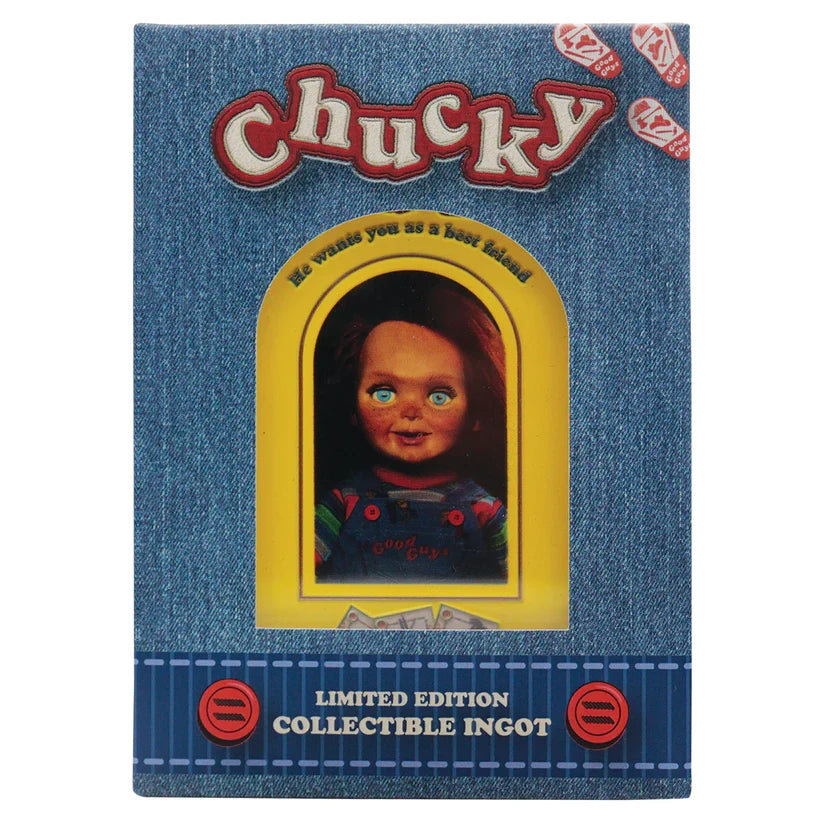 Child's Play - Chucky Limited Edition Ingot and Spell Card Replica Coin - Tophatter Daily Deals