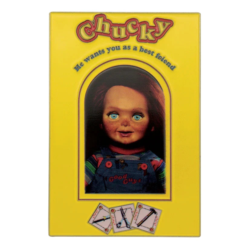 Child's Play - Chucky Limited Edition Ingot and Spell Card Replica Coin - Tophatter Daily Deals