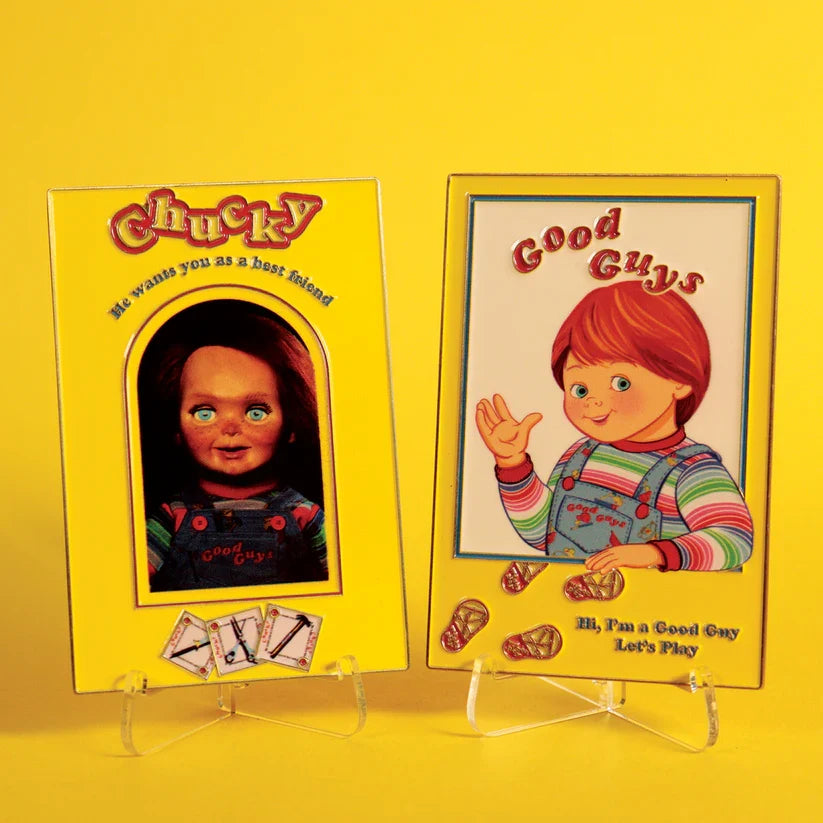 Child's Play - Chucky Limited Edition Ingot and Spell Card Replica Coin - Tophatter Daily Deals