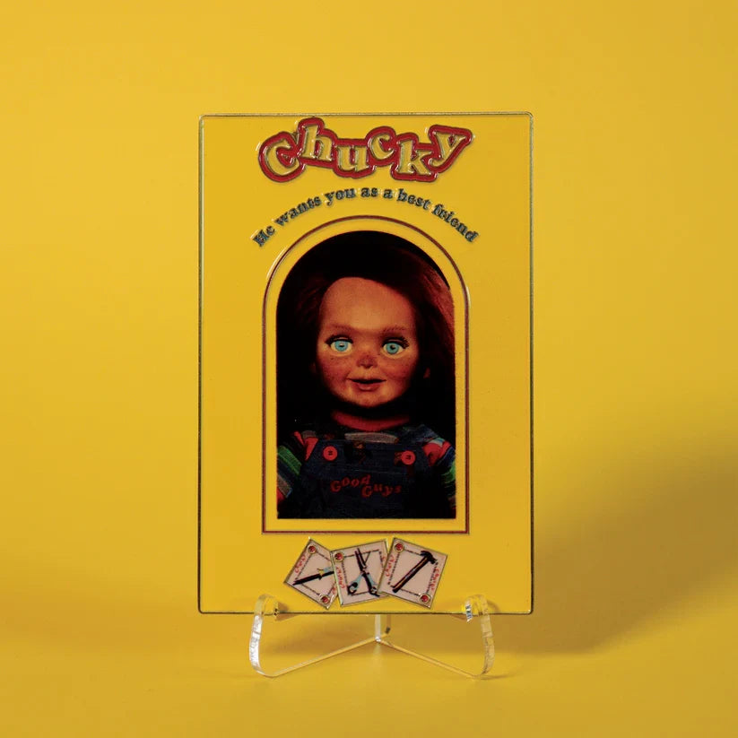 Child's Play - Chucky Limited Edition Ingot and Spell Card Replica Coin - Tophatter Daily Deals