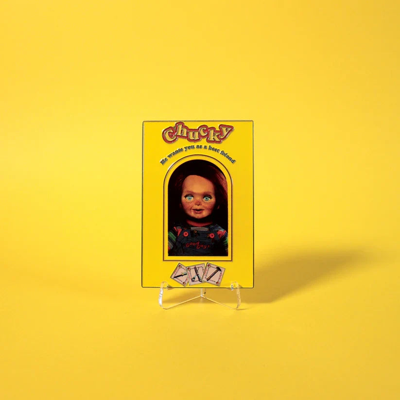 Child's Play - Chucky Limited Edition Ingot and Spell Card Replica Coin - Tophatter Daily Deals