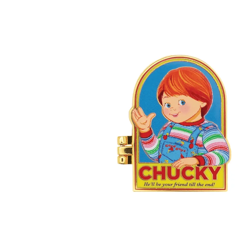 Child's Play - Chucky Limited Edition Hinged Pin Badge Pin Set - Tophatter Daily Deals