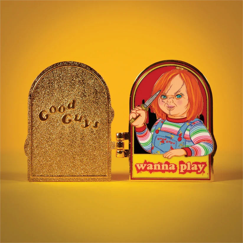 Child's Play - Chucky Limited Edition Hinged Pin Badge Pin Set - Tophatter Daily Deals
