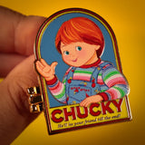 Child's Play - Chucky Limited Edition Hinged Pin Badge Pin Set - Tophatter Daily Deals