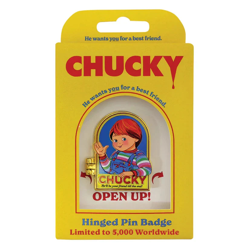 Child's Play - Chucky Limited Edition Hinged Pin Badge Pin Set - Tophatter Daily Deals