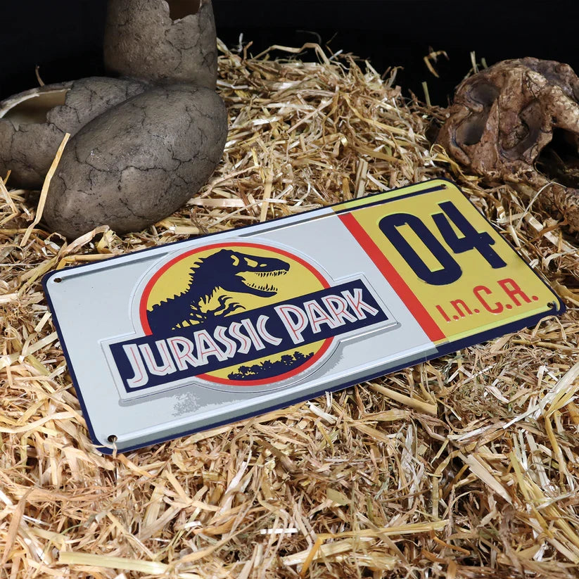 Jurassic Park - Replica License Plate Tin Sign