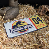Jurassic Park - Replica License Plate Tin Sign