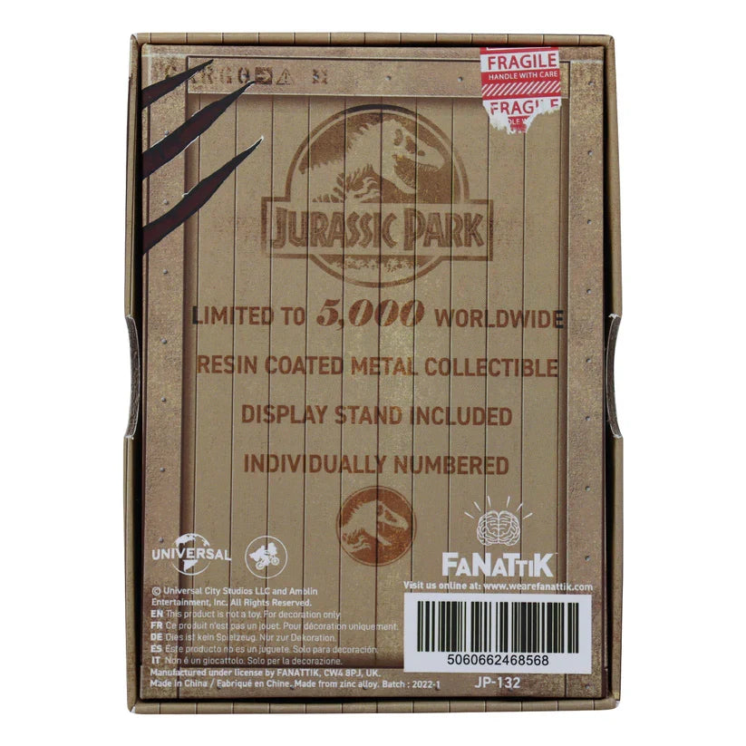 Jurassic Park - Limited Edition Mosquito in Amber Ingot Collectible Ingot - Tophatter Daily Deals