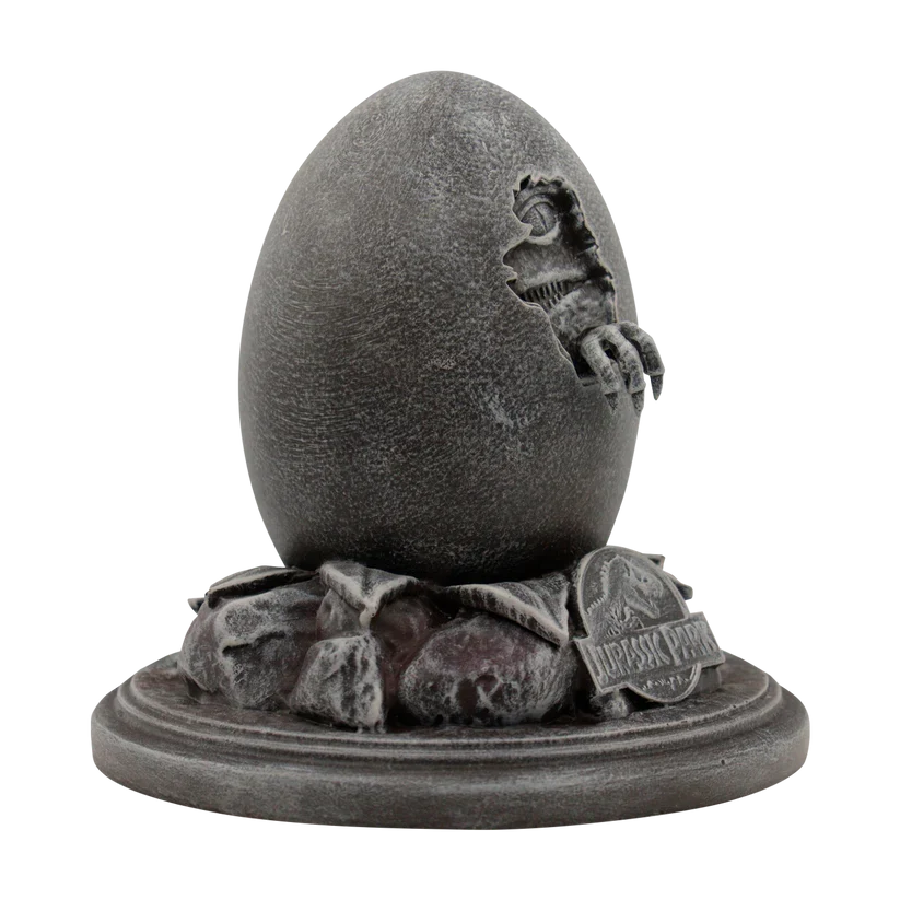 Jurassic Park - Velociraptor Egg Statue & Cane Replica Set