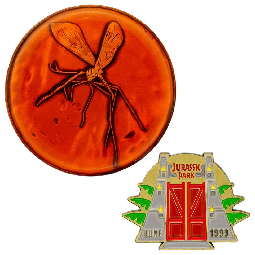 Jurassic Park Medallion and Pin Set Cosplay Prop - Tophatter Daily Deals