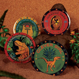Jurassic Park – Official Printed Metal Drinks Coasters Coaster - Tophatter Daily Deals