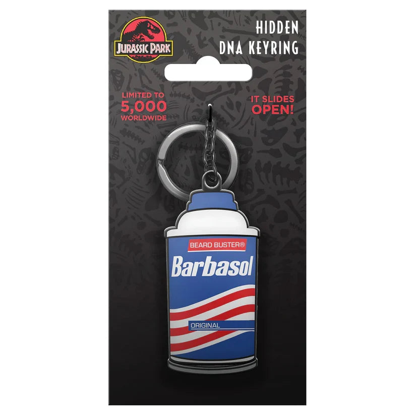 Jurassic Park – Sliding Barbasol Can Keyring Keyring - Tophatter Daily Deals