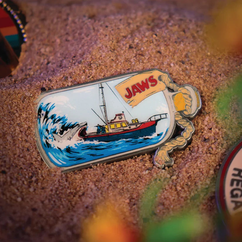 Jaws 50th Anniversary Ship in Bottle Pin Badge