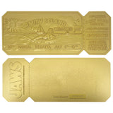 Jaws 50th Anniversary 24k Gold Plated Regatta Ticket Collectible