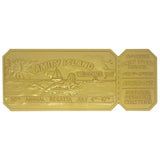 Jaws 50th Anniversary 24k Gold Plated Regatta Ticket Collectible