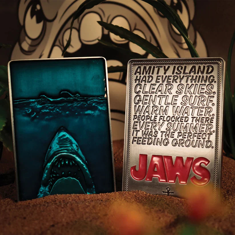 Jaws - 50th Anniversary Poster Limited Edition Ingot Poster - Tophatter Daily Deals