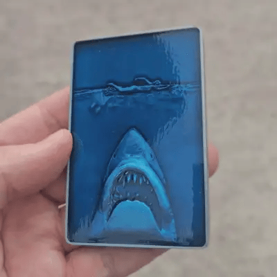 Jaws - 50th Anniversary Poster Limited Edition Ingot Poster - Tophatter Daily Deals