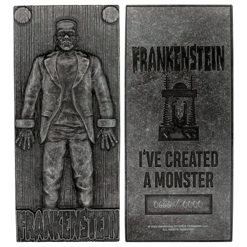 Universal Monsters Frankenstein’s Monster Ingot Replica Coin - Tophatter Daily Deals