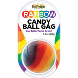 Rainbow Candy Ball Gag > Novelties > Candy & Edible Items - Tophatter Daily Deals