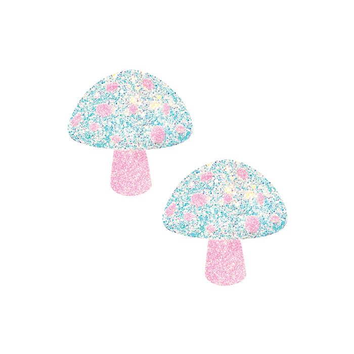 UV Reactive Glittered Mushroom Pasties - Tophatter Daily Deals